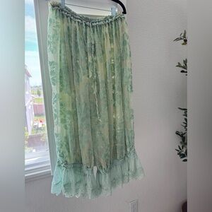 Free People Intimately “Forever Young” Burnout Bloomers – NWT – Size L – Seafoam